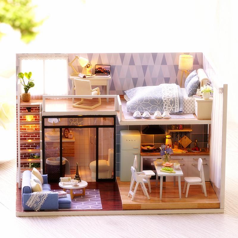 Buy Dollhouse Furniture Home Diy Kit Dream Loft Way Up Gifts