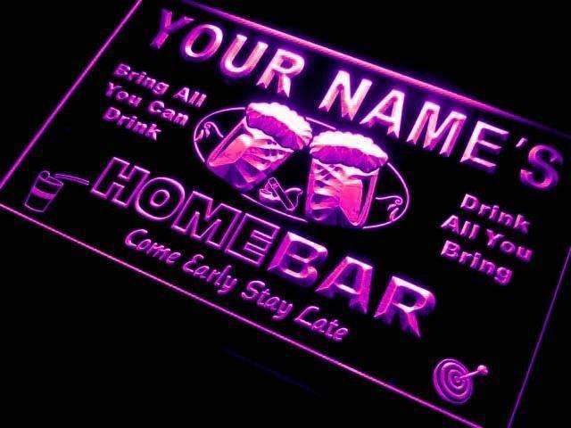 Buy Personalized Home Bar LED Neon Light Sign | Way Up Gifts