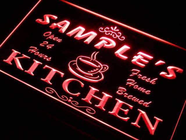 neon light sign kitchen