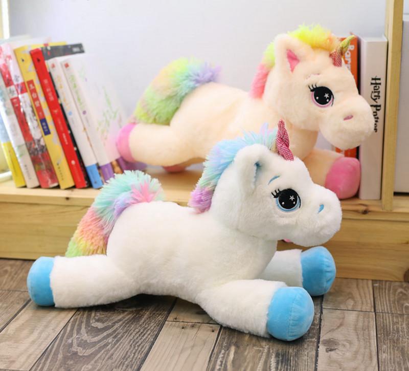 big pink unicorn stuffed animal