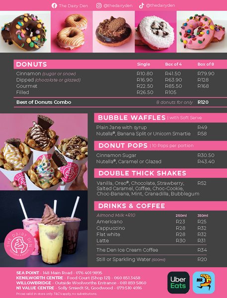 Donut Menu