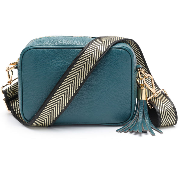 Crossbody Tassel Teal - Elie Beaumont London