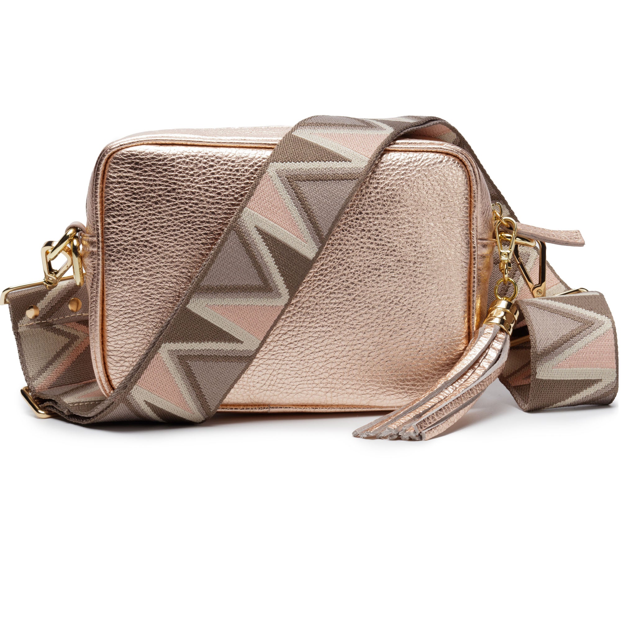 Image of Crossbody Champagne (Grey Abstract Strap)