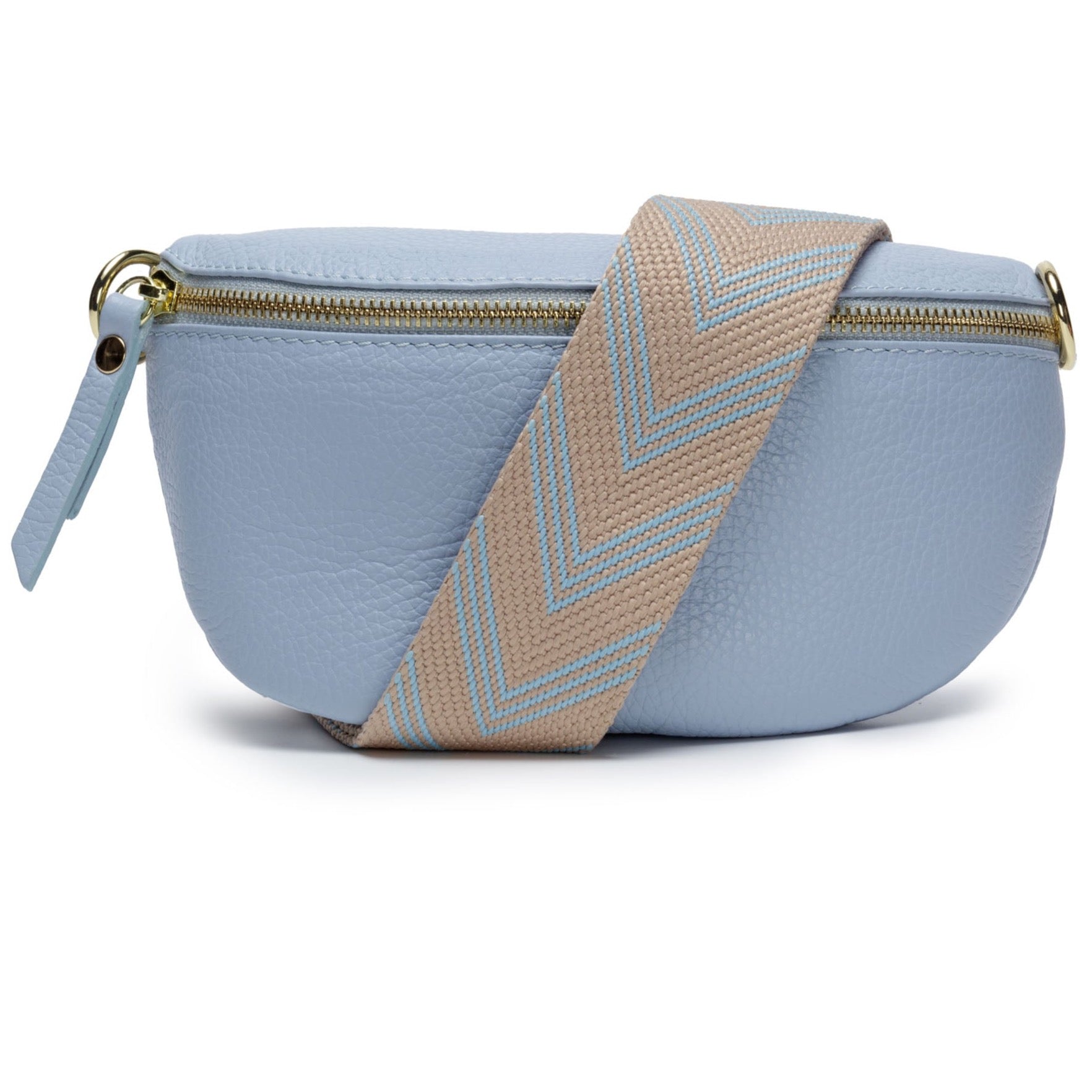 Image of Sling Bag - Powder Blue (Sky Blue Chevron Strap)