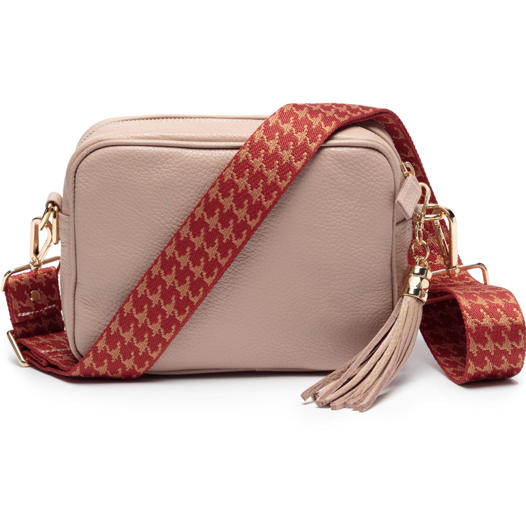 Image of Crossbody Nude (Ruby Dogtooth Strap)