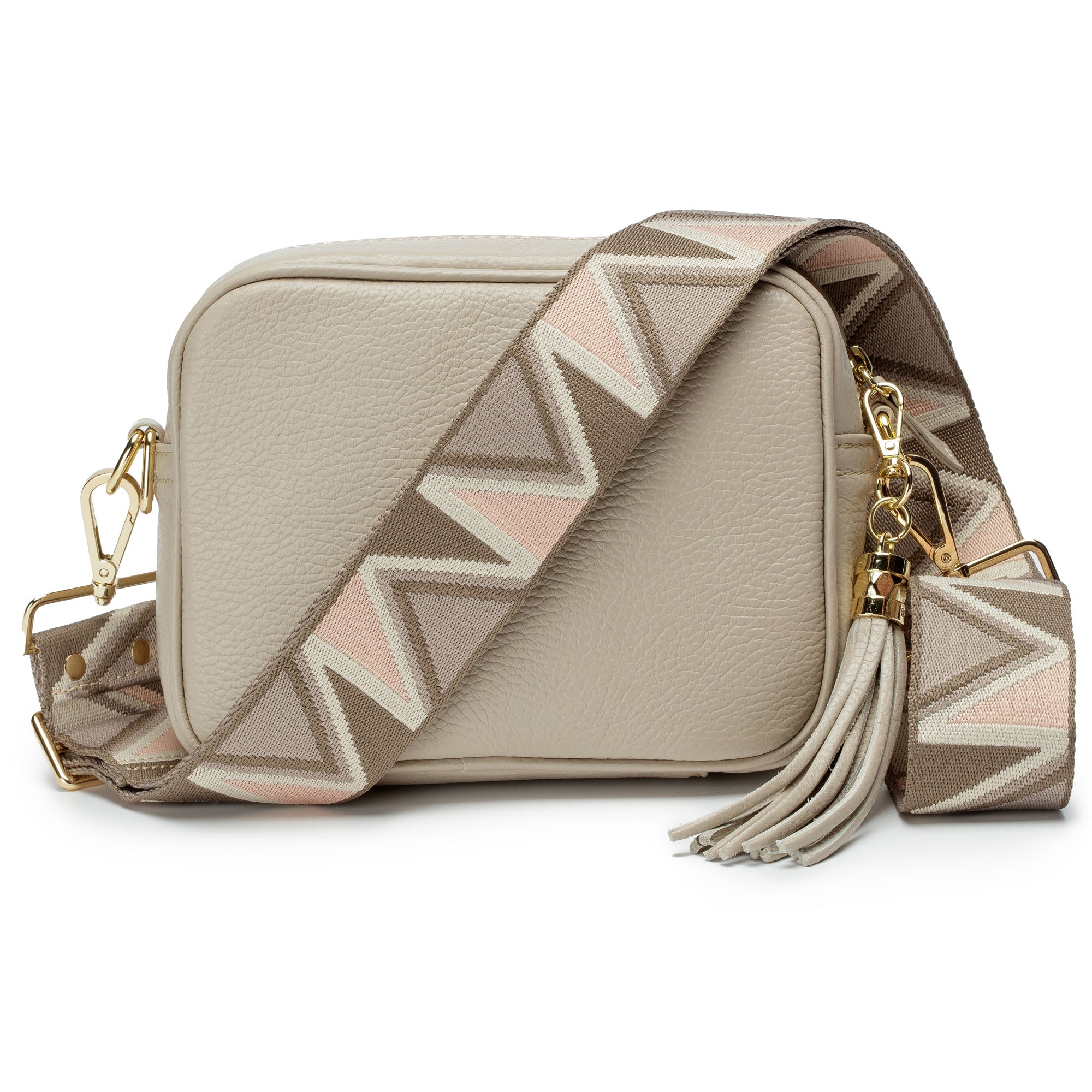 Image of Crossbody Biscuit (Grey Abstract Strap)