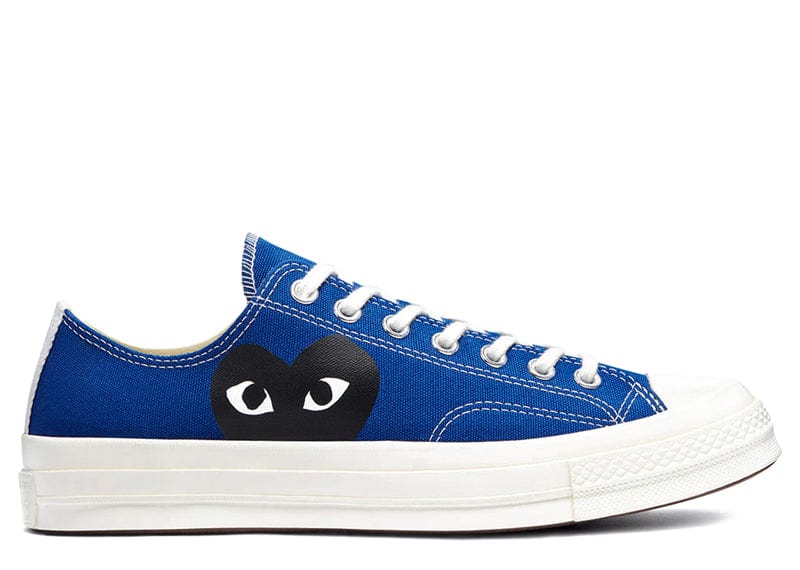 cdg chucks blue