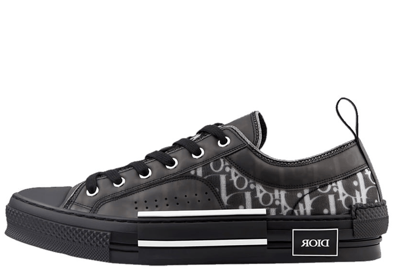 Dior B23 Low Top Canvas Oblique  Black  Kicks Galeria