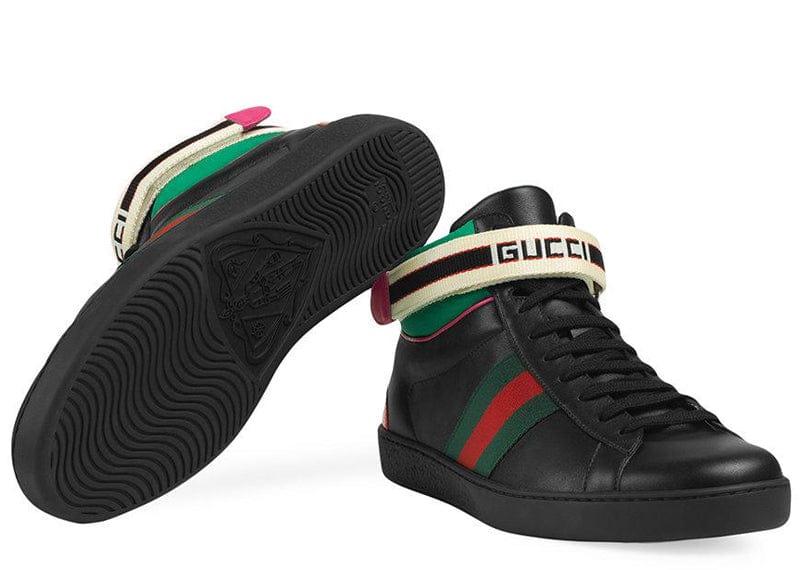 gucci ace high top black