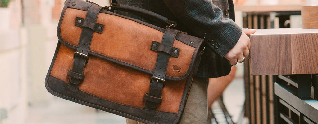 pratt leather briefcase