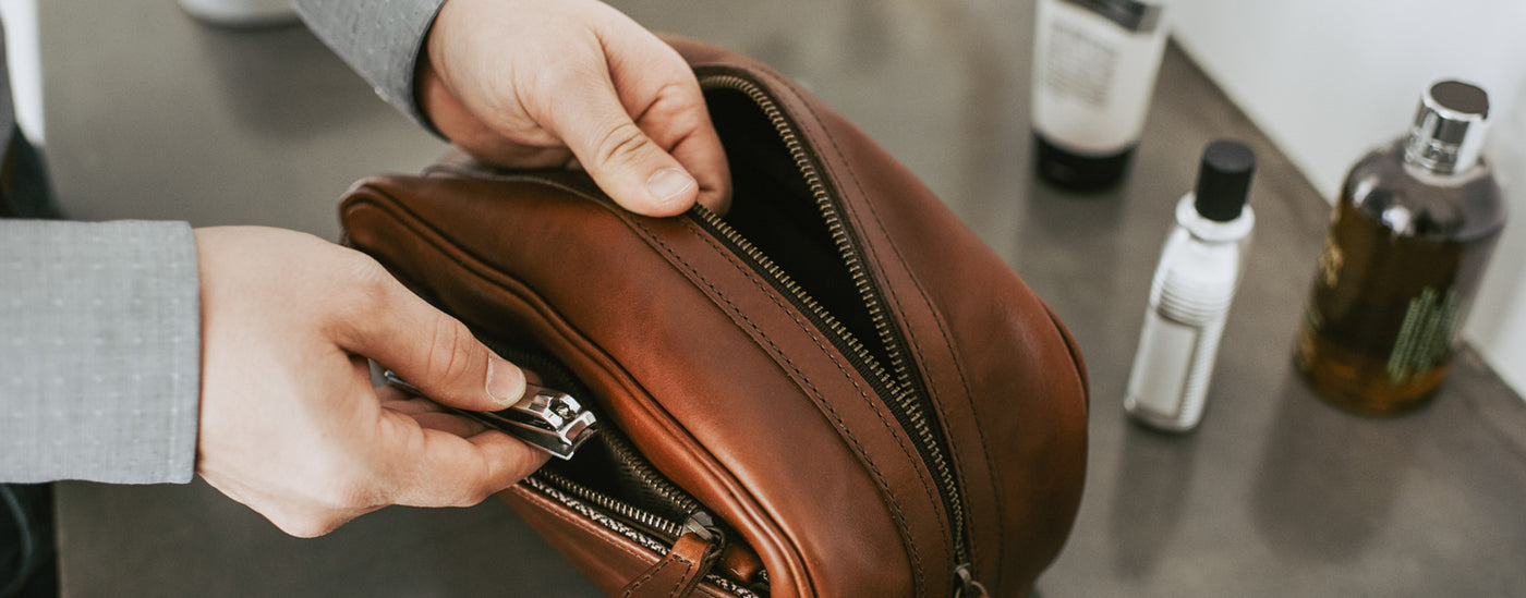 men's grooming travel bag