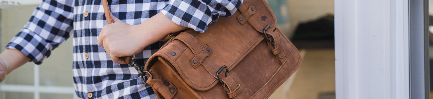 buffalo jackson denver leather briefcase