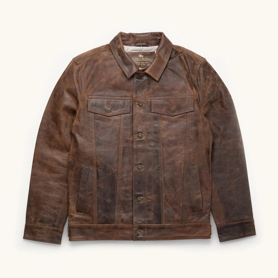 Leather Denim Jacket - Rugged & Iconic | Buffalo Jackson