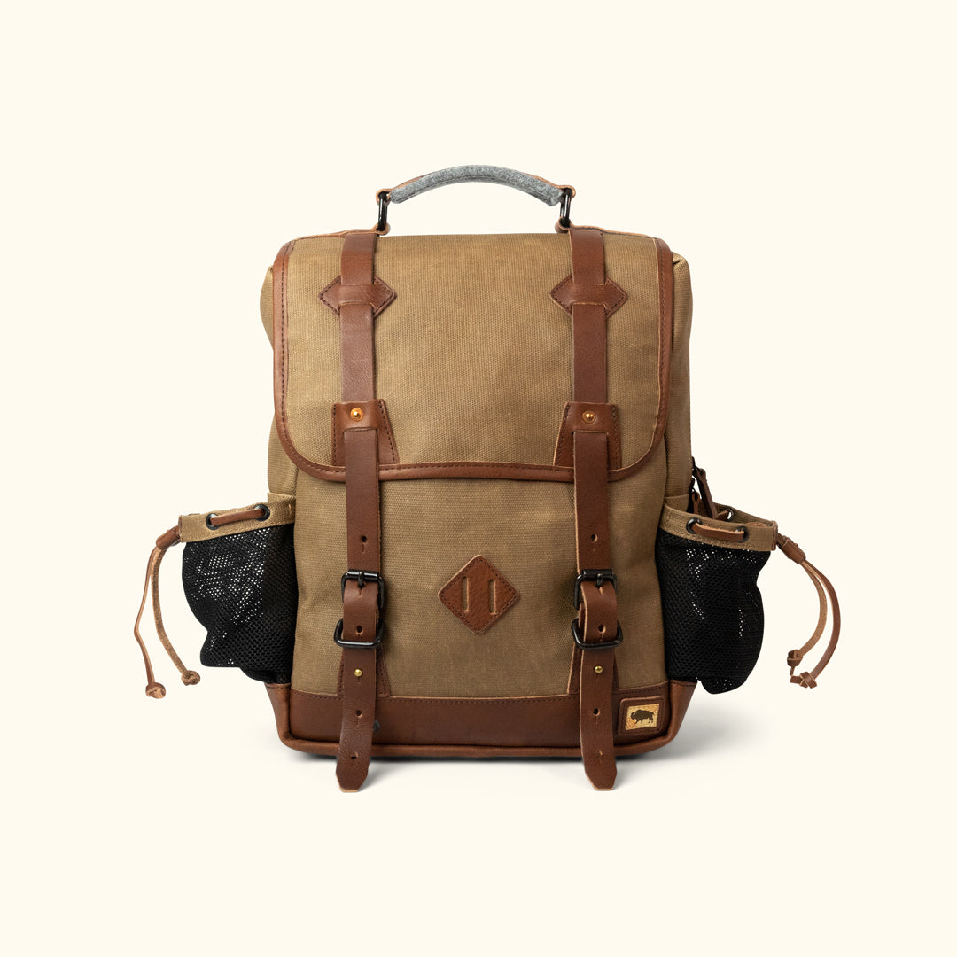 Vintage Backpack - Waxed Canvas Backpack | Buffalo Jackson