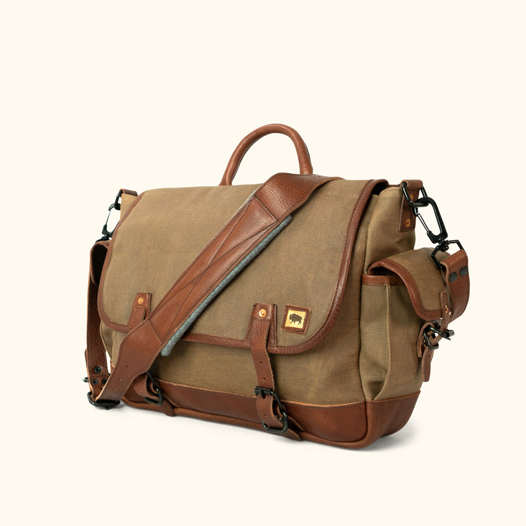 canvas messenger bag