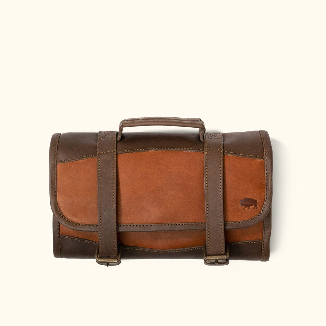 men's waxed canvas toiletry bag