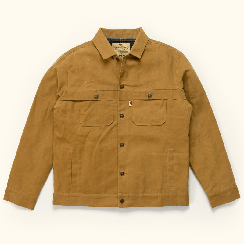 The Laramie Waxed Canvas Trucker Jacket | Buffalo Jackson