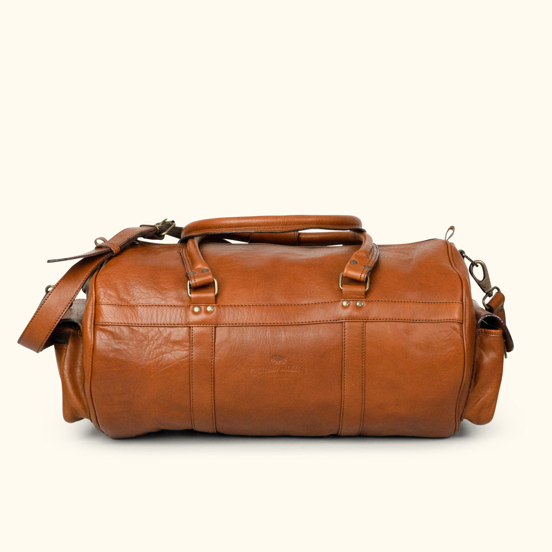 Vintage Leather Duffle Bag - Mens 