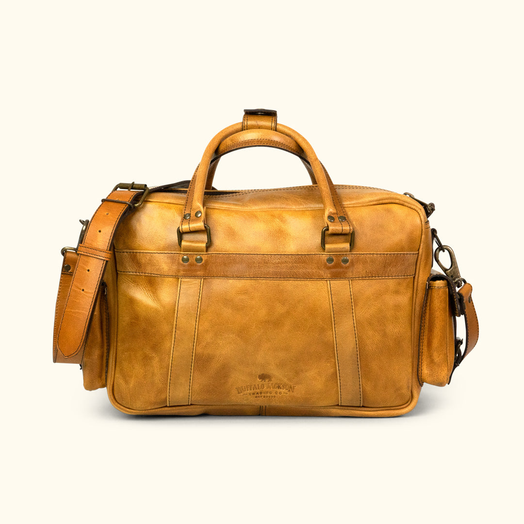 Pilot Flight Bag - Mens Leather Bag | Buffalo Jackson