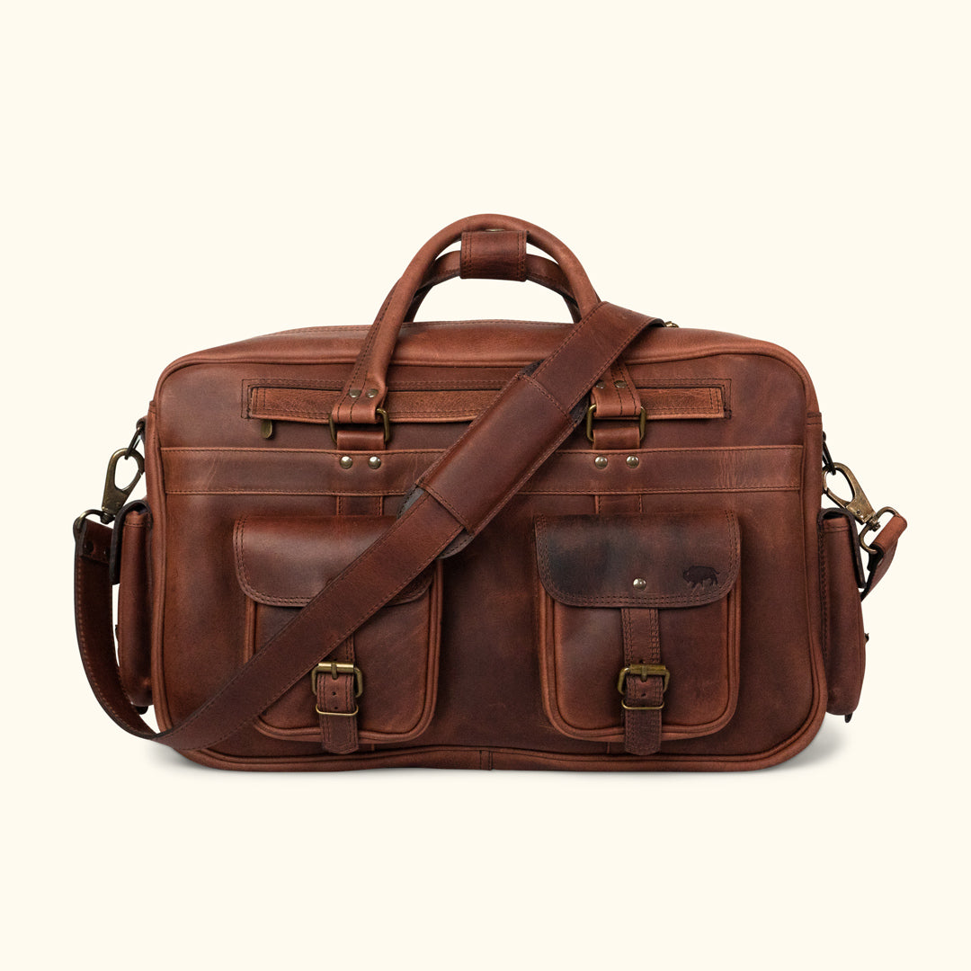 leather flight bags for pilots