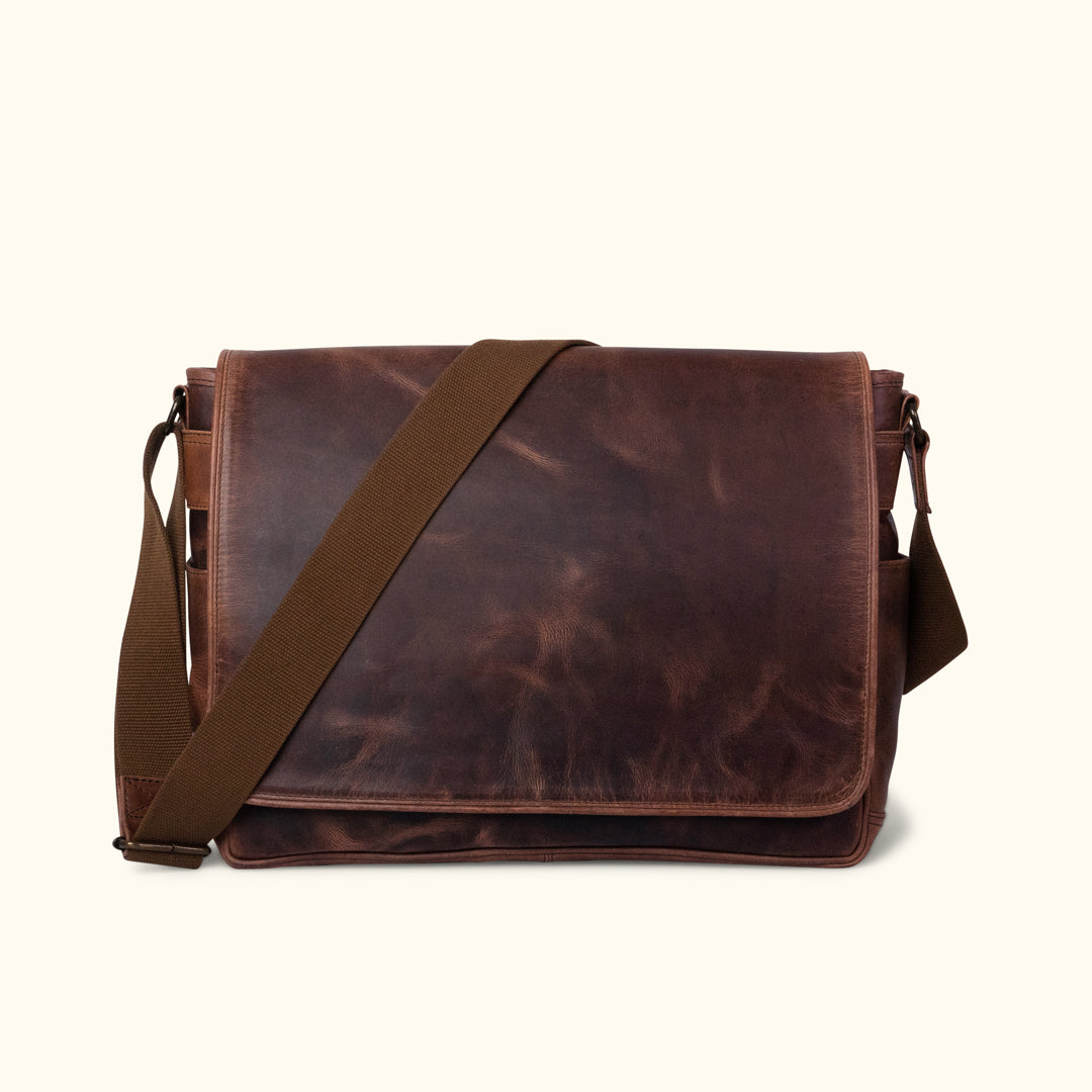 pratt leather maurice messenger bag
