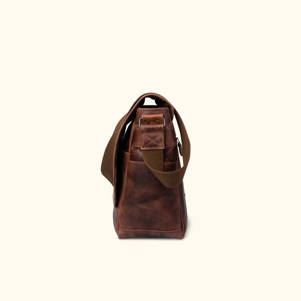 Leather Satchel - Mens Large Messenger Bag | Buffalo Jackson