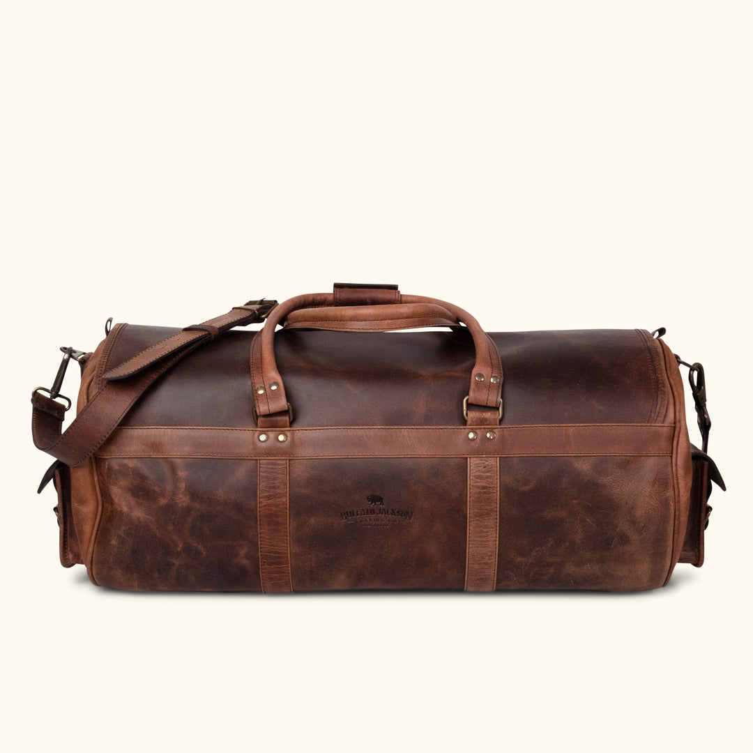 Large Travel Bag - Mens Leather Duffle Bag | Buffalo Jackson
