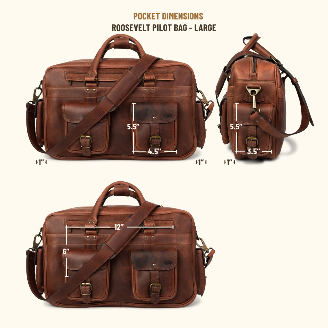 leather pilot bag