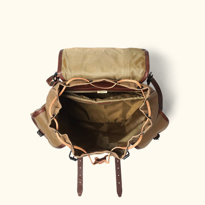 men's vintage canvas backpack