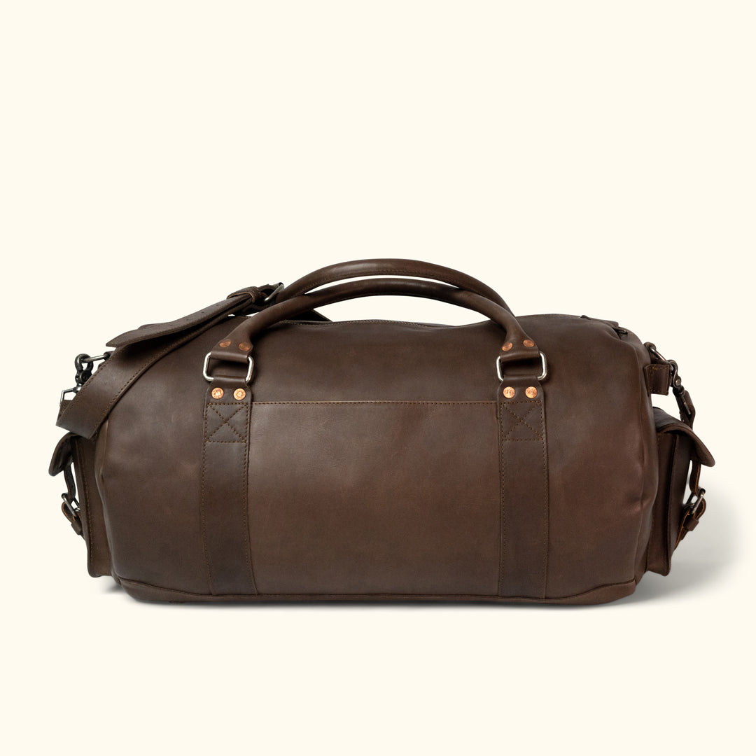 Denver Men&#39;s Leather Travel Duffle Bag | Buffalo Jackson