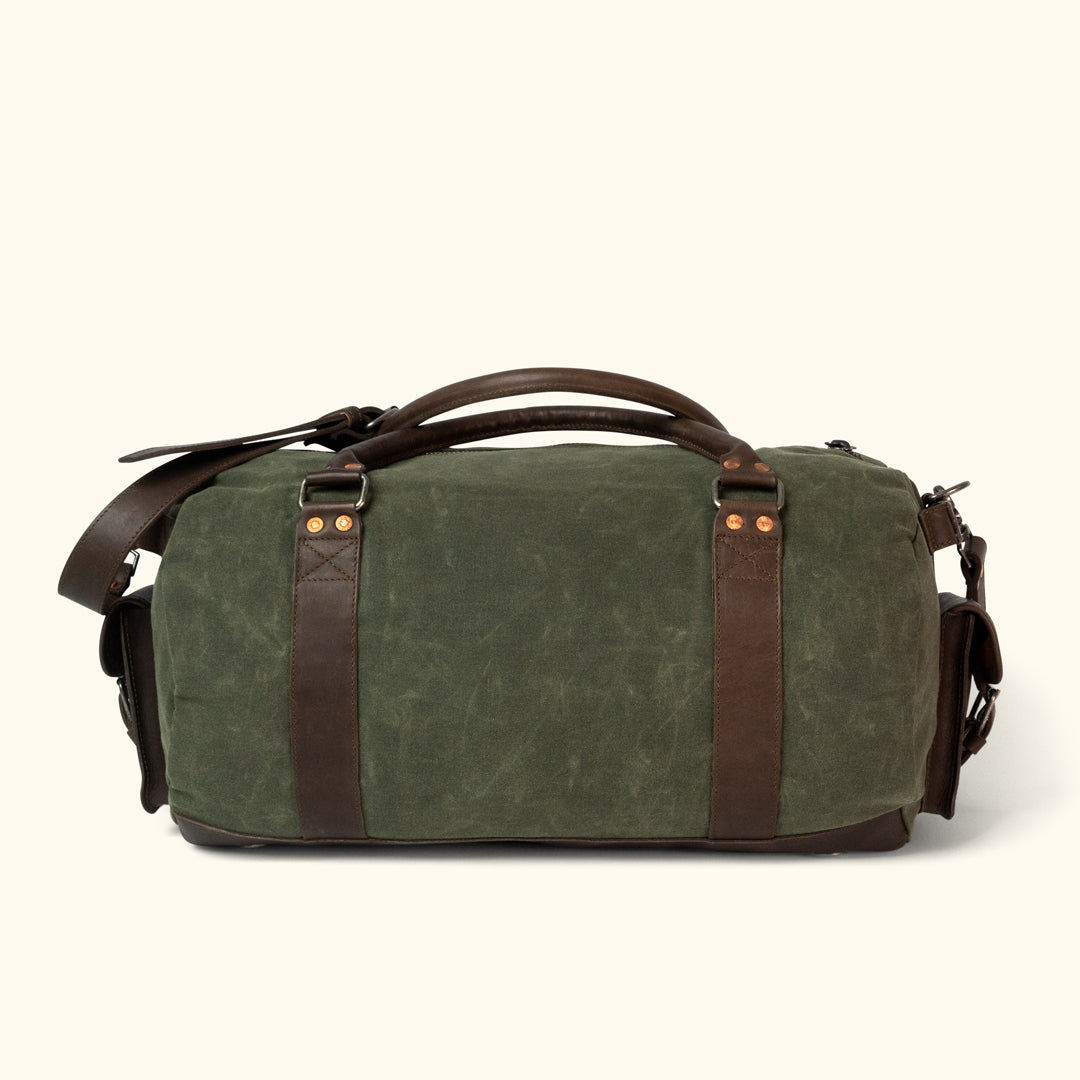 Waxed Canvas Duffle - Leather Travel Bags | Buffalo Jackson