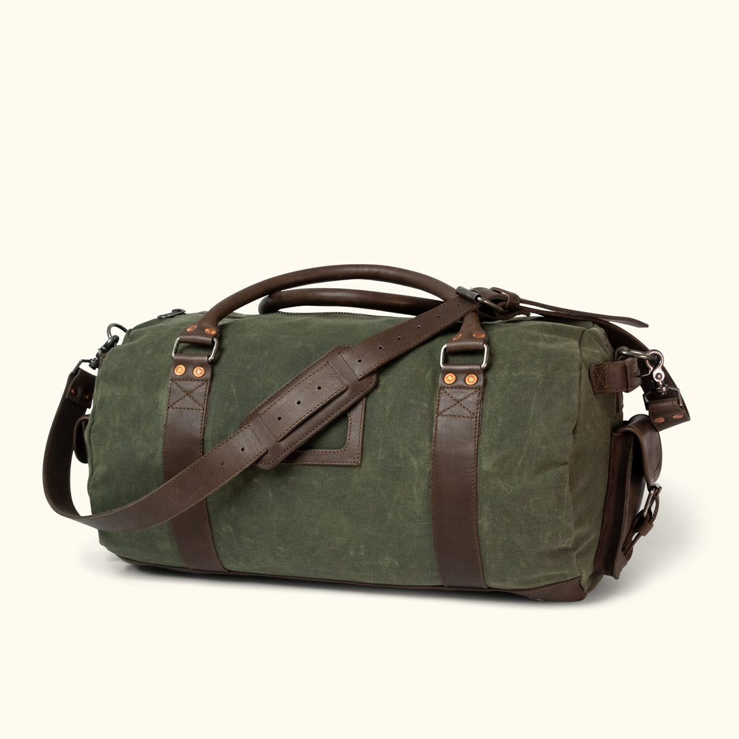 Waxed Canvas Duffle - Leather Travel Bags | Buffalo Jackson