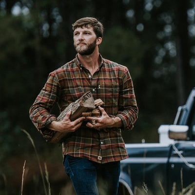 Men's Plaid Workshirt Flannel - Huntsman Plaid by Buffalo Jackson ...