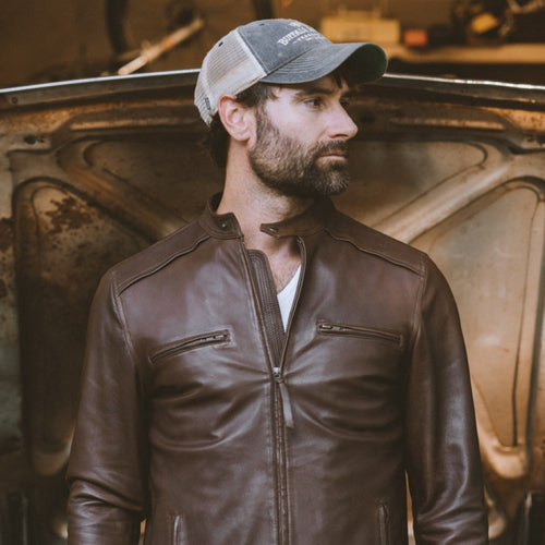 Leather Motorcycle Jackets for Men | Buffalo Jackson