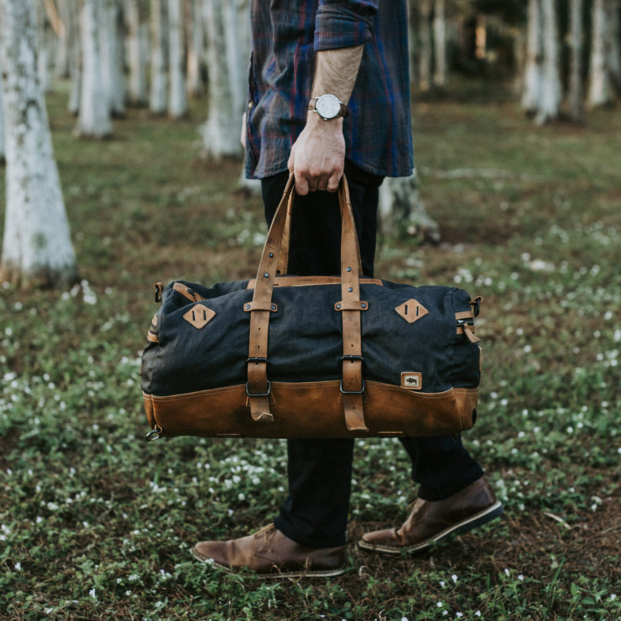 Leather Duffle Bags & Waxed Canvas Duffle Bags | Buffalo Jackson