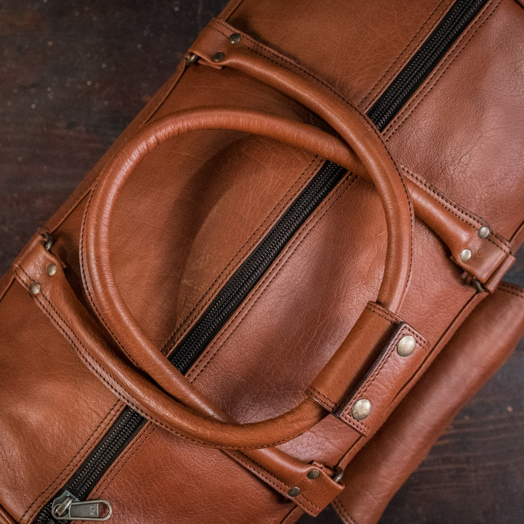 Vintage Leather Duffle Bag - Mens Duffle Bag | Buffalo Jackson