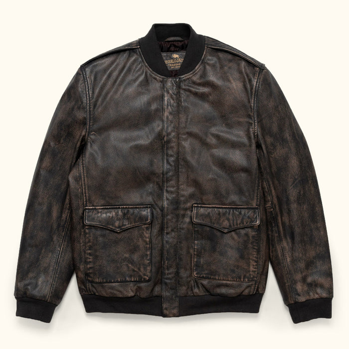 Brown Moto Leather Jacket | Vintage Inspired | Buffalo Jackson
