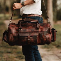 Small Duffle Bag - Leather Duffel Bag | Buffalo Jackson