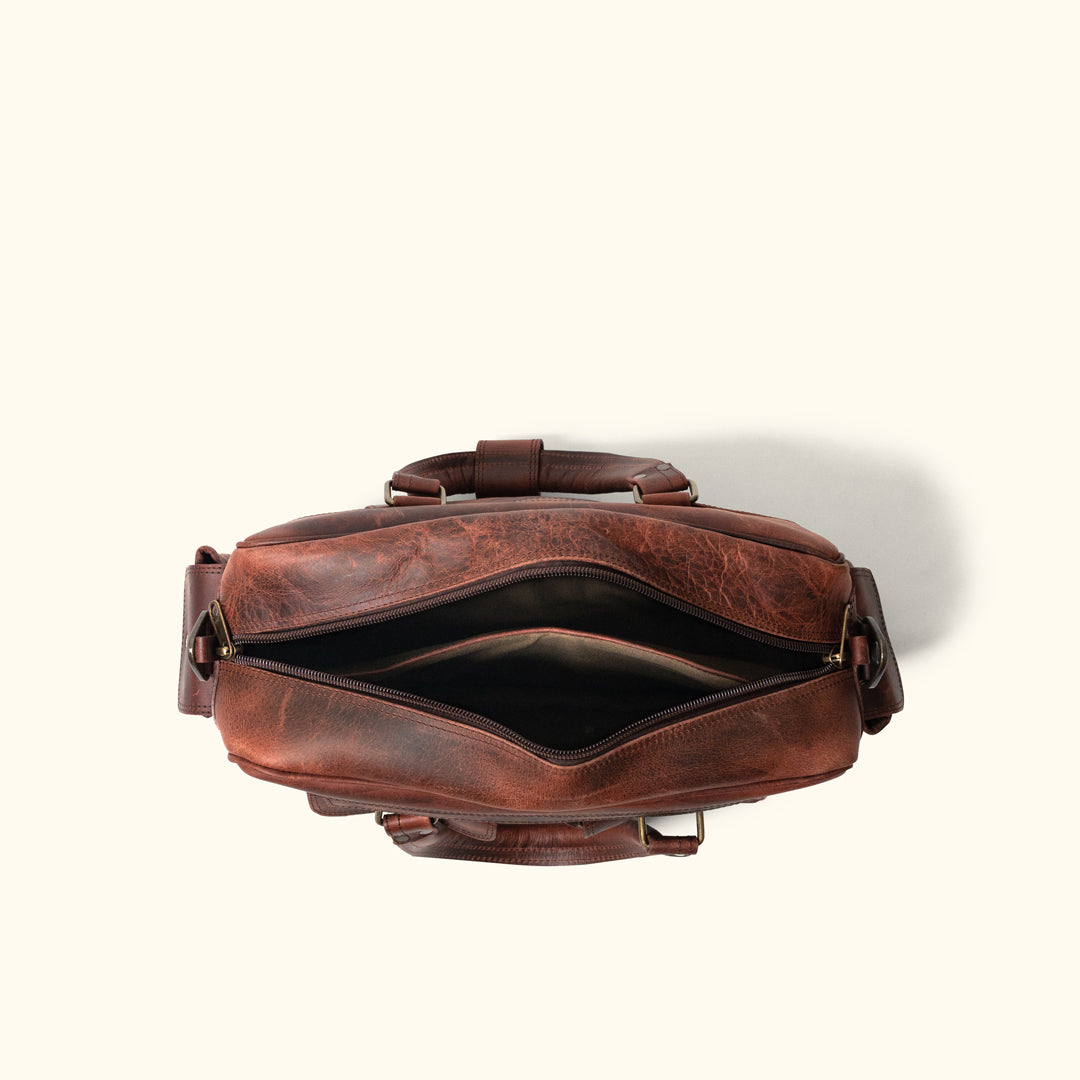 leather flight bag for pilots