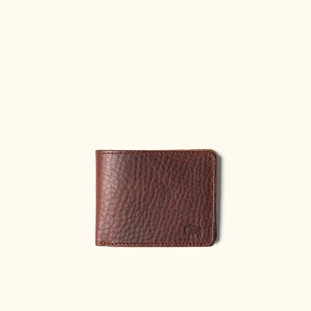 Slim Front Pocket Wallet by Jackson Wayne | Full Grain Leather Vintage Brown