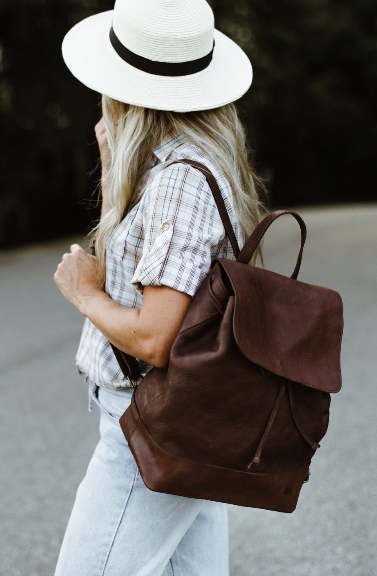 Madison Leather Tote Bag | Dark Hazelnut