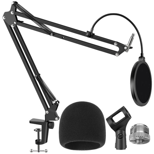 InnoGear Microphone Stand, Mic Windscreen and Mic Pop Filter Set