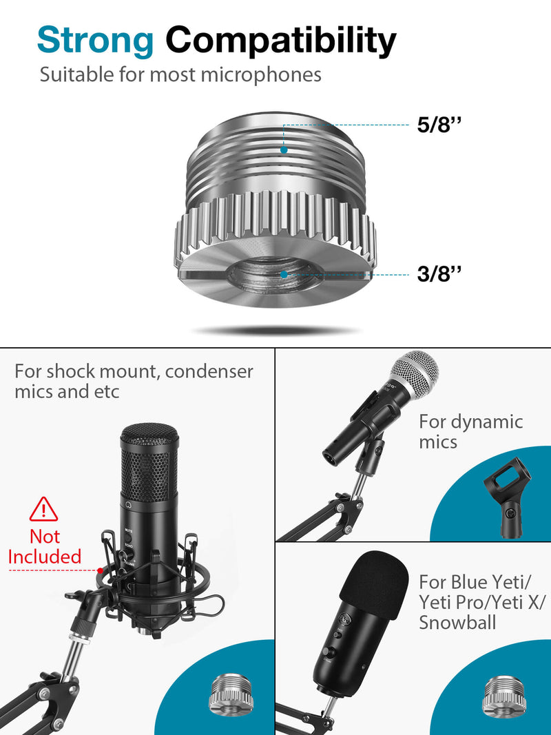 InnoGear Microphone Stand, Windscreen Mic Filter Set