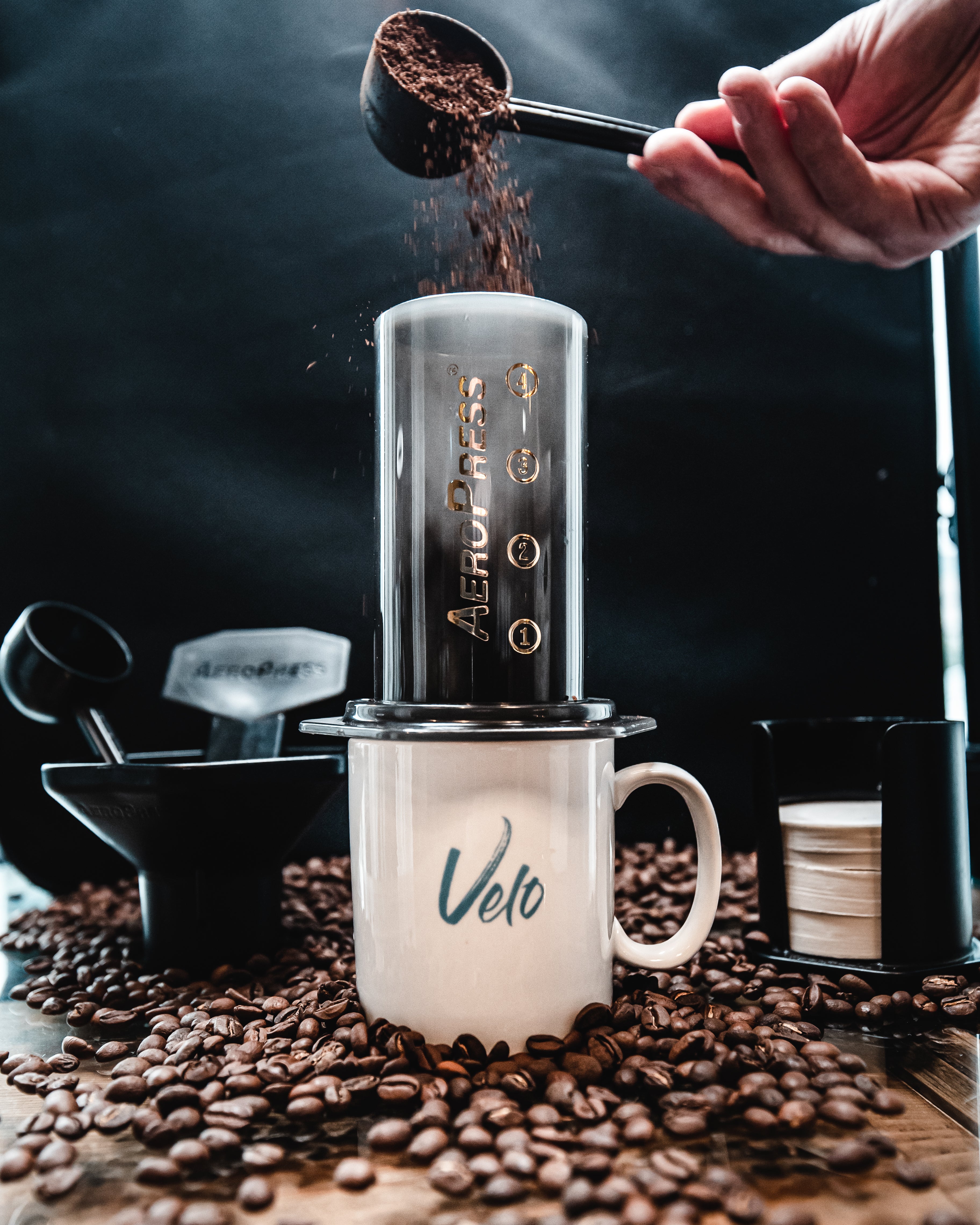 Brewing Velo Coffee in an AeroPress