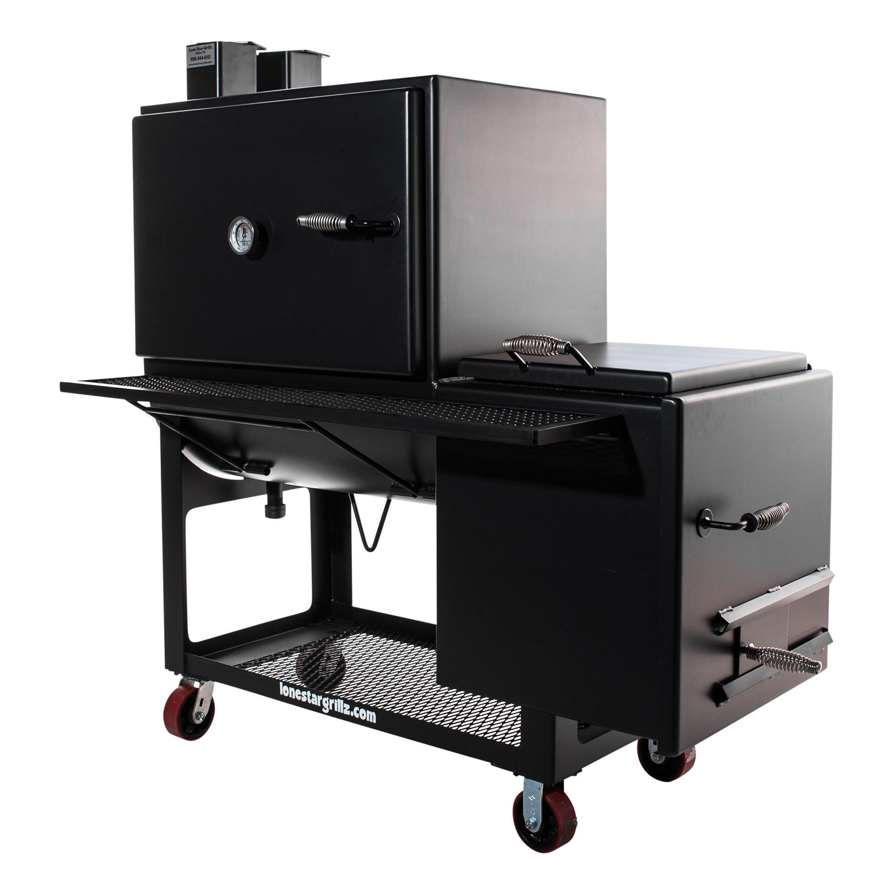 24 Offset Cabinet Smoker Lone Star Grillz