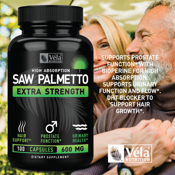 Saw Palmetto 600- Prostate Health, Hair Loss, Urinary Support - Zeal  Naturals