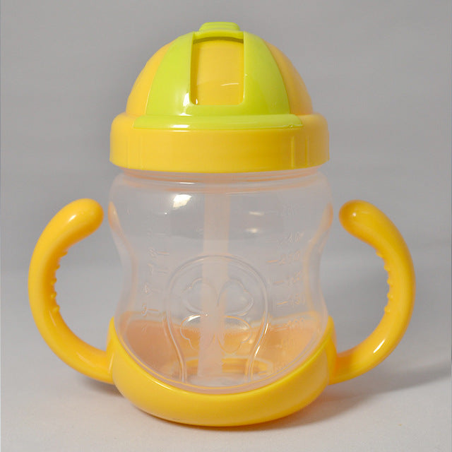 Mambobaby 280ml Baby Bottle Kids Cup Silicone Sippy Children