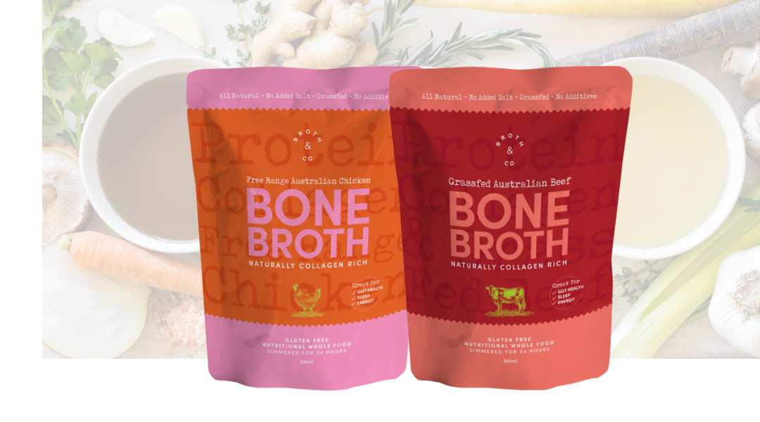 Mixed Bone Broth Liquid in BULK, Box of 12 - 6 x Chicken 6 x Beef