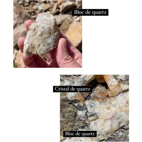 quartz brut vs quartz cristallisé