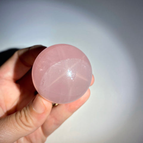 quartz rose étoilé sphère 